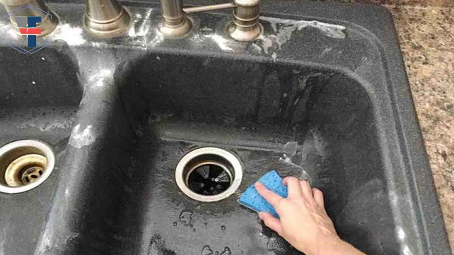 تمیز کردن سینک گرانیتی